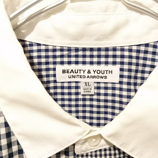 BEAUTY&YOUTH UNITED ARROWS(ビューティアンドユースユナイテッドアローズ)のBeauty&Youth United arrows 継ぎはぎ柄チェックシャツ メンズのトップス(シャツ)の商品写真