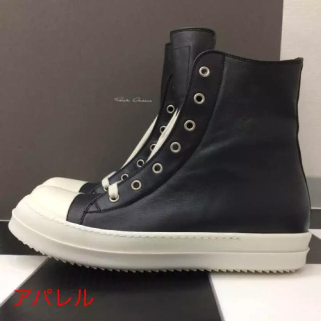 宅送] Rick - Owens Rick Owens 43 ハイカットスニーカー Ramons