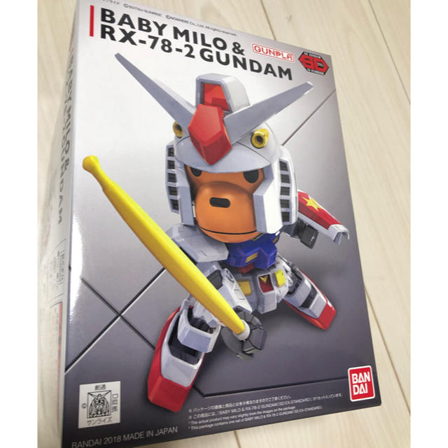 A BATHING APE(アベイシングエイプ)の新品 ガンプラ エイプ BAPE BABY MILO SD GUNDAM  エンタメ/ホビーのおもちゃ/ぬいぐるみ(模型/プラモデル)の商品写真