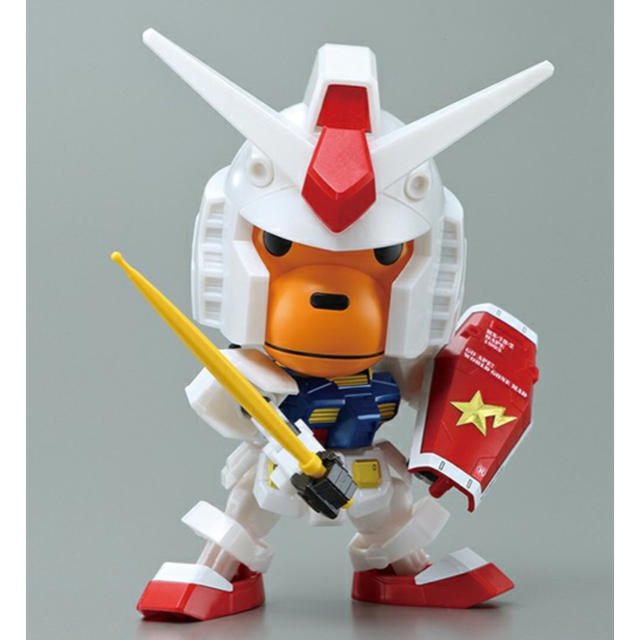 A BATHING APE(アベイシングエイプ)の新品 ガンプラ エイプ BAPE BABY MILO SD GUNDAM  エンタメ/ホビーのおもちゃ/ぬいぐるみ(模型/プラモデル)の商品写真