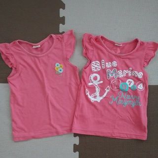 ムージョンジョン(mou jon jon)の【１１０円値下げ】mou jon jon キッズ　Ｔシャツ　２枚組　サイズ１１０(Tシャツ/カットソー)