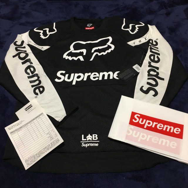 size L supreme  x fox black 新品未使用Tシャツ/カットソー(七分/長袖)