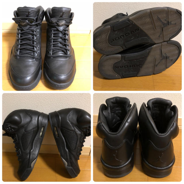 NIKE(ナイキ)の定価4.3万 エアジョーダン5 レトロ プレミアム Jordan5 オールレザー メンズの靴/シューズ(スニーカー)の商品写真