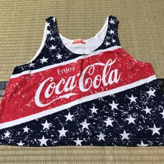 ウィゴー(WEGO)のコカコーラ タンクトップ ノースリーブ(Tシャツ(半袖/袖なし))