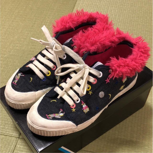 TSUMORI CHISATO(ツモリチサト)のレア！ ツモリチサト×スプリングコート コラボスニーカー レディースの靴/シューズ(スニーカー)の商品写真