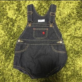 ポロラルフローレン(POLO RALPH LAUREN)の【美品】ポロ ロンパース デニム 80(ロンパース)