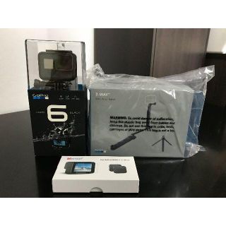 ゴープロ(GoPro)のGoPro HERO6 Black ＋ [SDカード+保護シート+3way](ビデオカメラ)