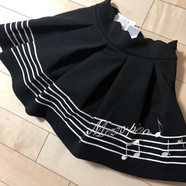 早い者勝ち◆メゾピアノジュニア 長袖Tシャツ&千鳥格子柄プリーツスカートセット