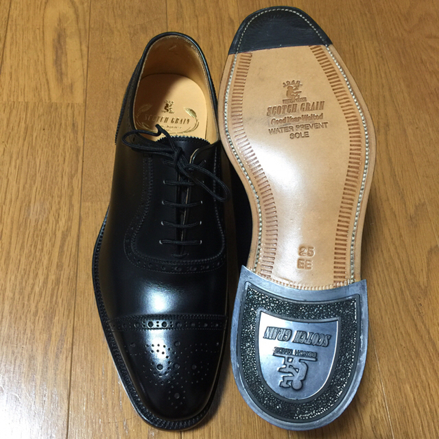スコッチグレイン 二足セット 25.0 新品 ブラック ブラウン メンズの靴/シューズ(ドレス/ビジネス)の商品写真