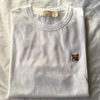 メゾンキツネ(MAISON KITSUNE')のmaison KITSUNE メゾンキツネ Tシャツ 白 S(Tシャツ(半袖/袖なし))