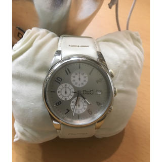ディーアンドジー(D&G)のドルガバ時計 白(腕時計(アナログ))