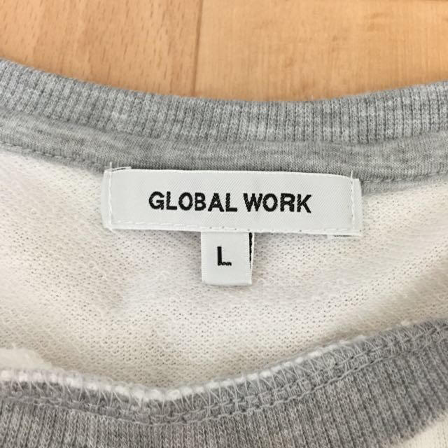 GLOBAL WORK(グローバルワーク)の白トップス レディースのトップス(シャツ/ブラウス(長袖/七分))の商品写真
