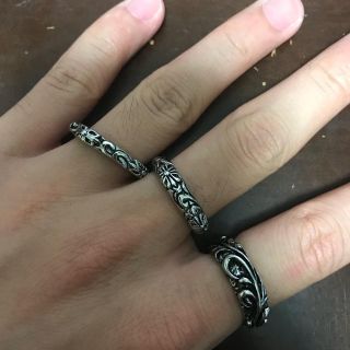 chrome hearts リング 3点セット売り