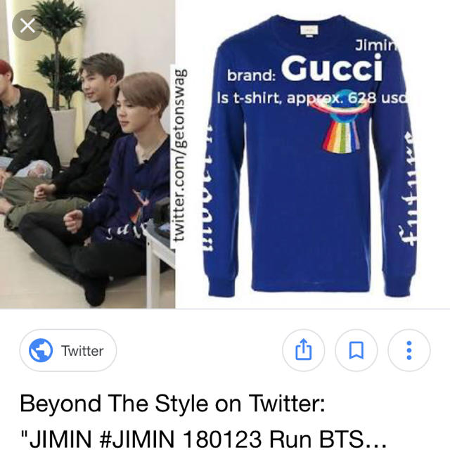 Gucci - BTS ジミンさん着用 Gucci UFO ロンTの通販 by ごじょう