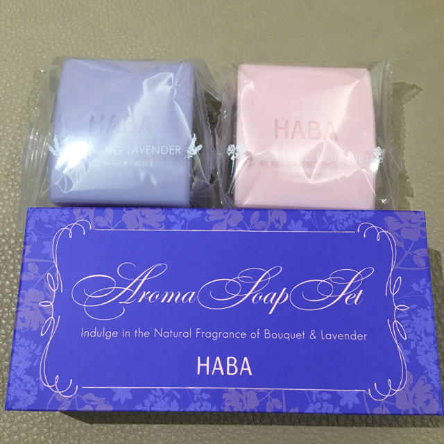 HABA(ハーバー)の★HABA ハーバー★いやしの石けん★アロマセット★2個入り2箱★洗顔.全身用★ コスメ/美容のボディケア(ボディソープ/石鹸)の商品写真