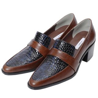 アメリヴィンテージ(Ameri VINTAGE)のLEATHER CROCO LOAFER アメリヴィンテージ sizeM(ローファー/革靴)