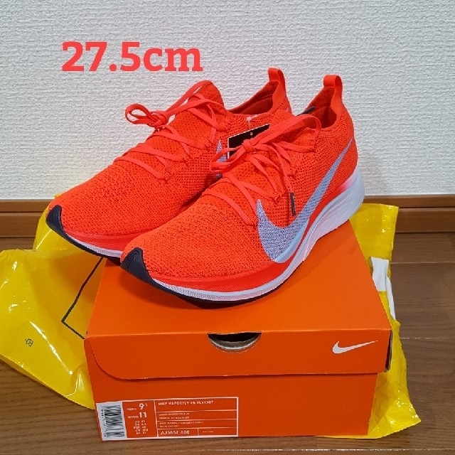 10％OFF NIKE ZOOM VAPORFLY 4% FLYKNIT　27.5cm