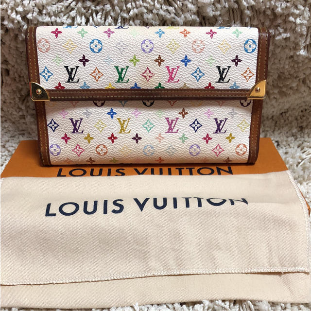 大幅値下 美品 LOUIS VUITTON ルイヴィトン マルチカラー 長財布