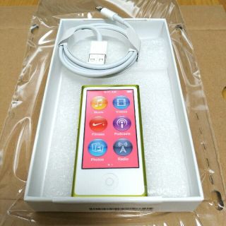 アップル(Apple)の【新品】iPod nano 第7世代 イエロー【未使用】(ポータブルプレーヤー)