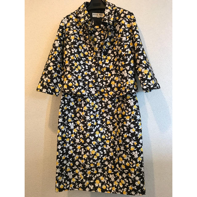 HANAE MORI(ハナエモリ)の【期間限定セール9/25（火）迄】新品ハナエモリ森英恵 アンサンブルスーツ9A3 レディースのフォーマル/ドレス(スーツ)の商品写真