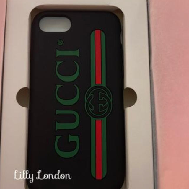 Gucci(グッチ)のGUCCIiPhone7/8ラバーロゴケース スマホ/家電/カメラのスマホアクセサリー(モバイルケース/カバー)の商品写真