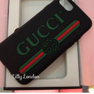 グッチ(Gucci)のGUCCIiPhone7/8ラバーロゴケース(モバイルケース/カバー)