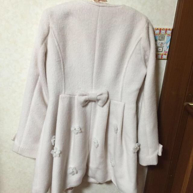 LIZ LISA(リズリサ)のLIZ LISA♡3Dフラワー付きコート レディースのジャケット/アウター(ノーカラージャケット)の商品写真