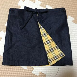 バーバリー(BURBERRY)の❤︎美品❤︎バーバリー デニムスカート 100cm(スカート)