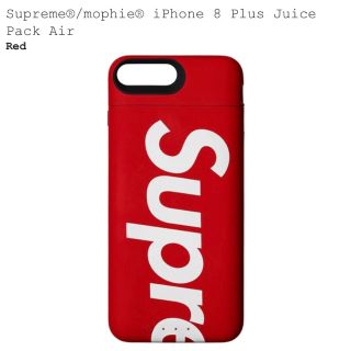 シュプリーム(Supreme)のSupreme mophie iPhone 8 Juice 赤 新品(iPhoneケース)