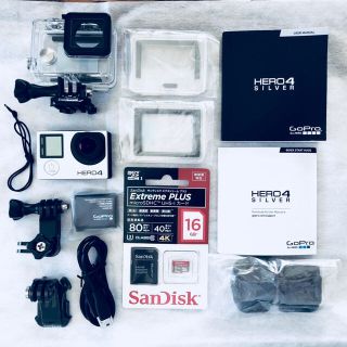 ゴープロ(GoPro)の9/23までのお値下げ  GoPro HERO4 シルバー  ドッグハーネス付き(ビデオカメラ)