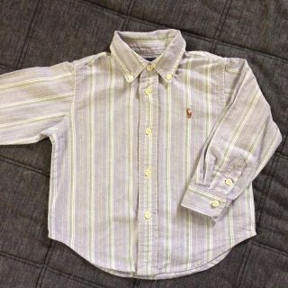 ラルフローレン(Ralph Lauren)のラルフローレンベビー ストライプ柄ボタンダウンシャツ 18M (シャツ/カットソー)