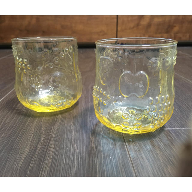 iittala(イッタラ)のイッタラ ittala フルッタ グラス イエロー 2個セット インテリア/住まい/日用品のキッチン/食器(食器)の商品写真