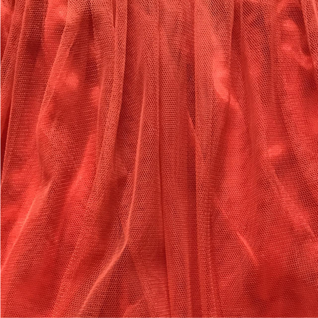 【美品】オレンジ♡チュール♡スカート レディースのスカート(ミニスカート)の商品写真