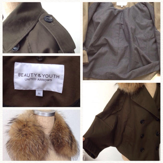 UNITED ARROWS(ユナイテッドアローズ)のB＆Y リアルファー付コート♡ レディースのジャケット/アウター(ピーコート)の商品写真