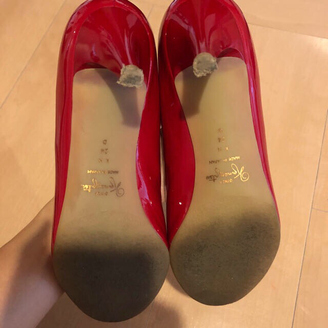 GINZA Kanematsu(ギンザカネマツ)の銀座かねまつ✴︎赤パンプス 24センチ レディースの靴/シューズ(ハイヒール/パンプス)の商品写真