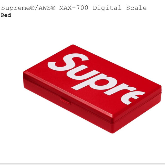 Supreme(シュプリーム)のSupreme AWS MAX-700 Digital Scale Red インテリア/住まい/日用品のキッチン/食器(調理道具/製菓道具)の商品写真