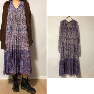 1970’s Vintage Indian cotton dress(ひざ丈ワンピース)