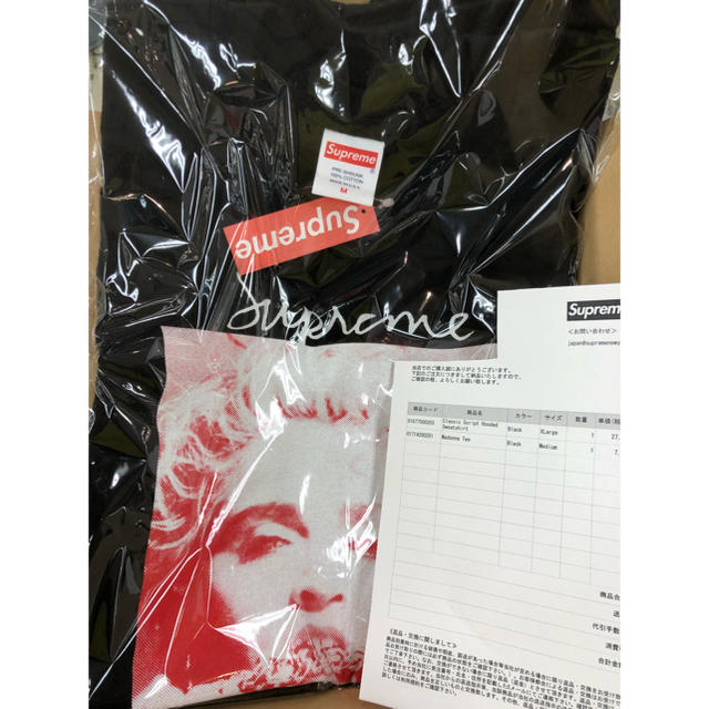 BlackサイズMサイズ supreme Madonna Tee Black マドンナ 黒