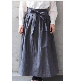 【美品】ネストローブ　ナチュラルサロンスカート　ラップスカート