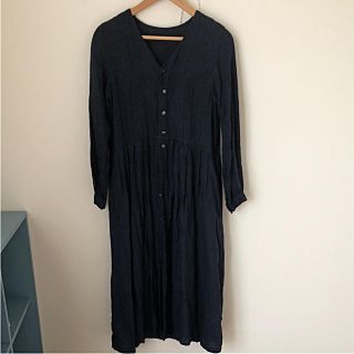 ネストローブ(nest Robe)のネストローブ   リネンヘリンボーンワンピース(ロングワンピース/マキシワンピース)