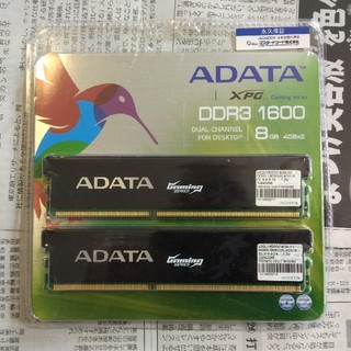 ADATA DDR3  AX3U 1600GC4G9 4GB×2枚(PCパーツ)