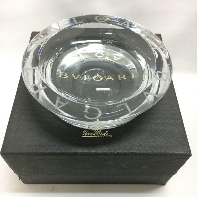 BVLGARI(ブルガリ)の新品！！ ブルガリ アッシュトレイ 灰皿 オブジェ　　クリスタルガラス インテリア/住まい/日用品のインテリア小物(灰皿)の商品写真