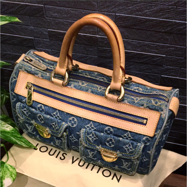 LOUIS VUITTON(ルイヴィトン)の【美品】正規品 ルイヴィトン ネオスピーディ モノグラムデニム レディースのバッグ(ハンドバッグ)の商品写真