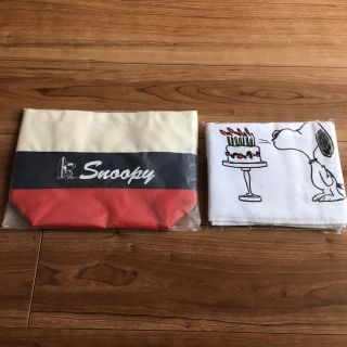 スヌーピー(SNOOPY)のスヌーピー  ランチ トート フェイスタオル(弁当用品)