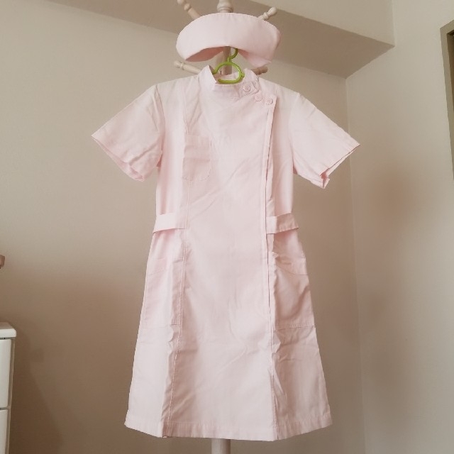 ナース服 ナースキャップセット 半袖 薄ピンク M ハロウィンコスプレ衣装に の通販 By Mico S Shop ﾟ ラクマ