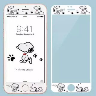 スヌーピー(SNOOPY)の即翌日発送★iPhone7★iPhone7plus★ガラスフィルム★スヌーピー(保護フィルム)