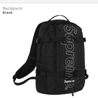 シュプリーム(Supreme)のSupreme Backpack Black 2018FW 新品 送料込(バッグパック/リュック)