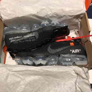 オフホワイト(OFF-WHITE)の【国内正規】 off white air vapormax 25.5 US7.5(スニーカー)