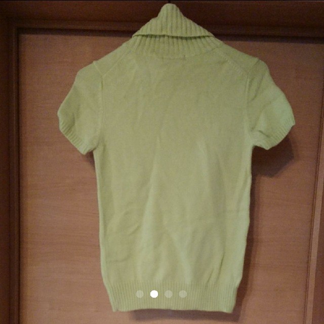 QUEENS COURT(クイーンズコート)のクイーンズコート ライトグリーン半袖ニット レディースのトップス(ニット/セーター)の商品写真