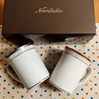 ノリタケ(Noritake)のノリタケ ハンプシャーゴールド&プラチナマグペアセット(グラス/カップ)